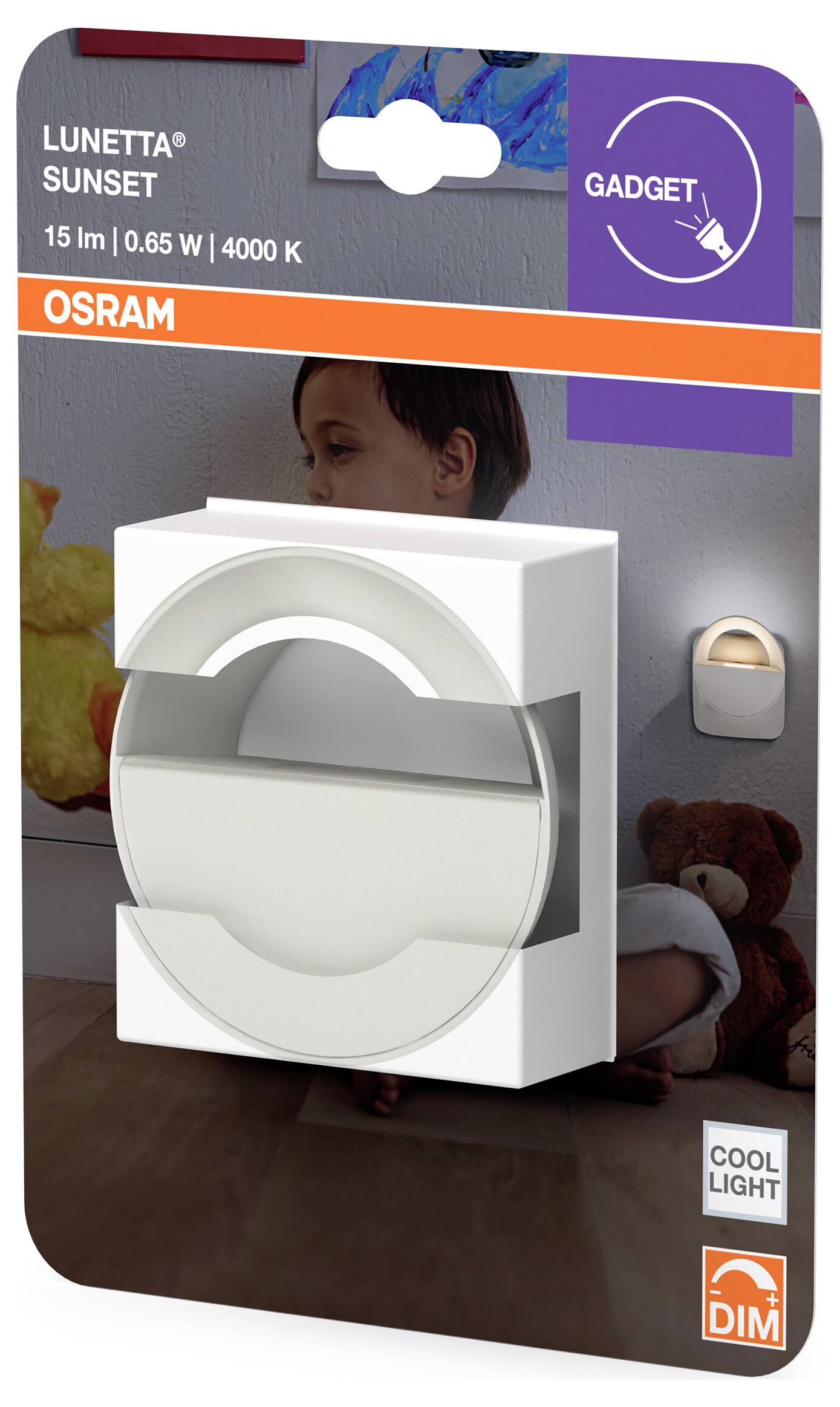 OSRAM HOMELIGHTING Lunetta Sunset 840 White LED-Nachtlicht 0.65W Kaltweiß Weiß