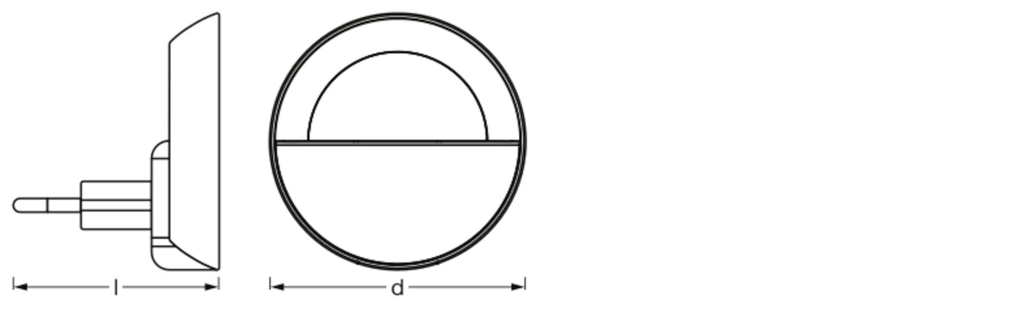 OSRAM HOMELIGHTING Lunetta Sunset 840 White LED-Nachtlicht 0.65W Kaltweiß Weiß