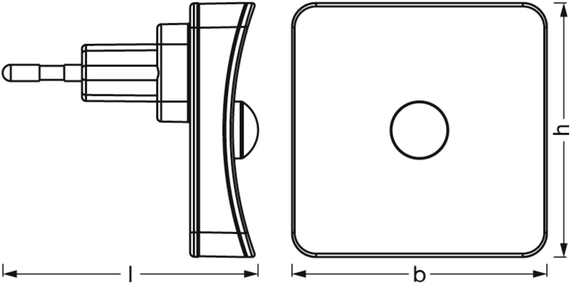 OSRAM HOMELIGHTING Lunetta Square Sensor RGB White LED-Unterbauleuchte mit Bewegungsmelder