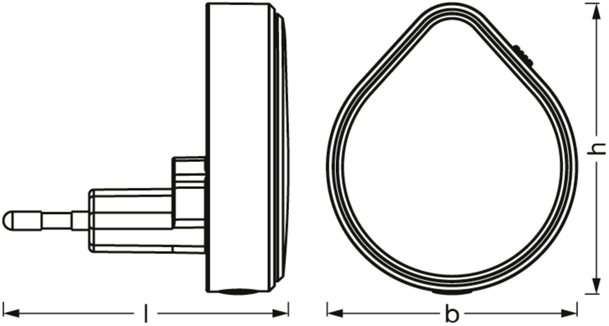 OSRAM HOMELIGHTING Lunetta Raindrop Dimmable White LED-Steckdosenlampe