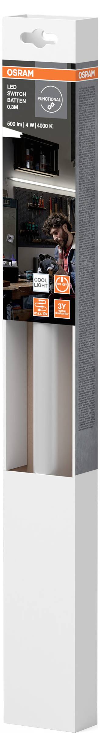 OSRAM HOMELIGHTING LED Switch Batten 300 mm 4 W 4000 K LED-Unterbauleuchte