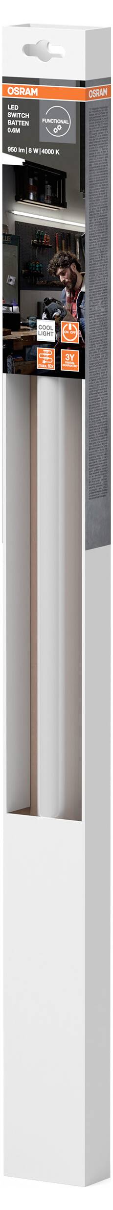 OSRAM HOMELIGHTING LED Switch Batten 600mm 8W 4000 K LED-Unterbauleuchte