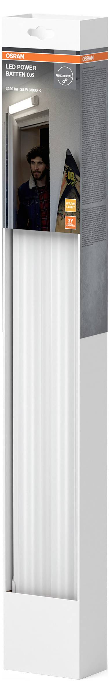 OSRAM HOMELIGHTING LED Power Batten 600mm 25W 3000 K LED-Lichtleiste
