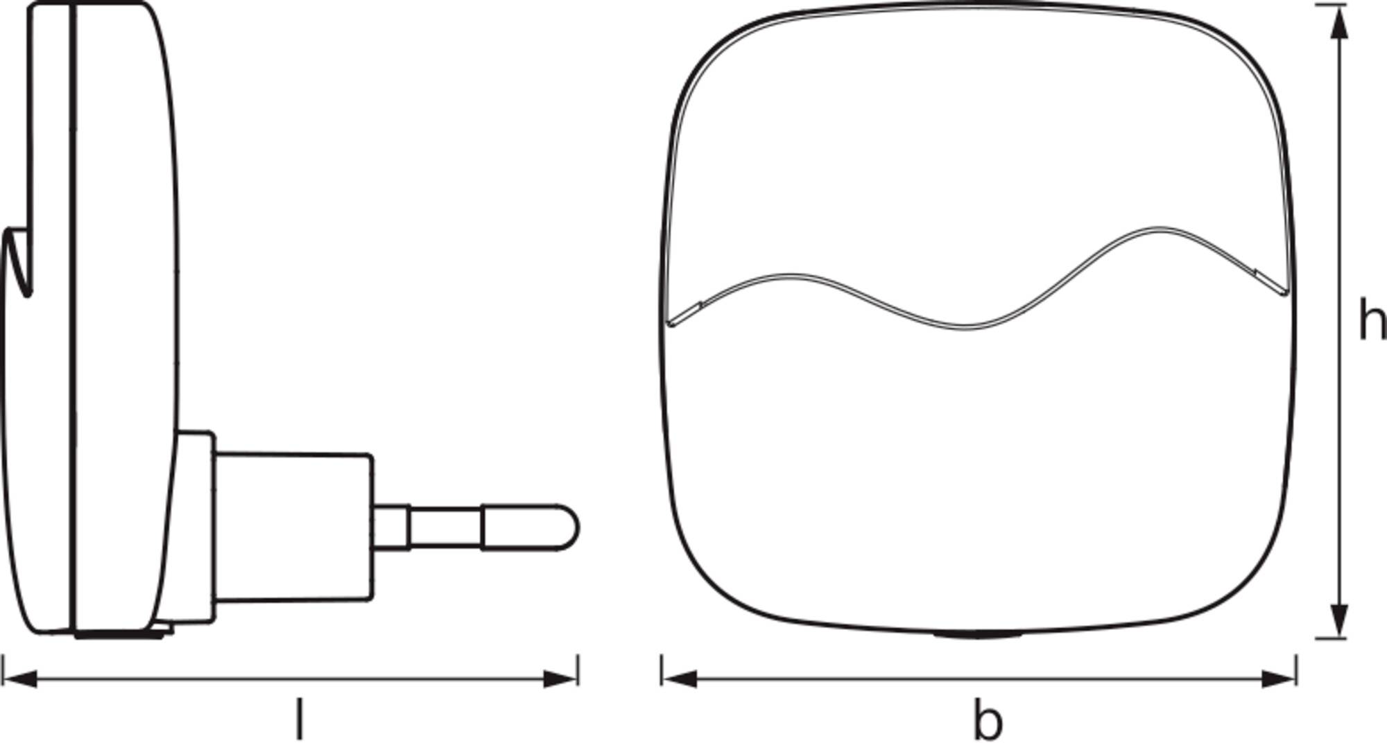 OSRAM HOMELIGHTING LUNETTA Wave White LED-Nachtlicht mit Dämmerungssensor