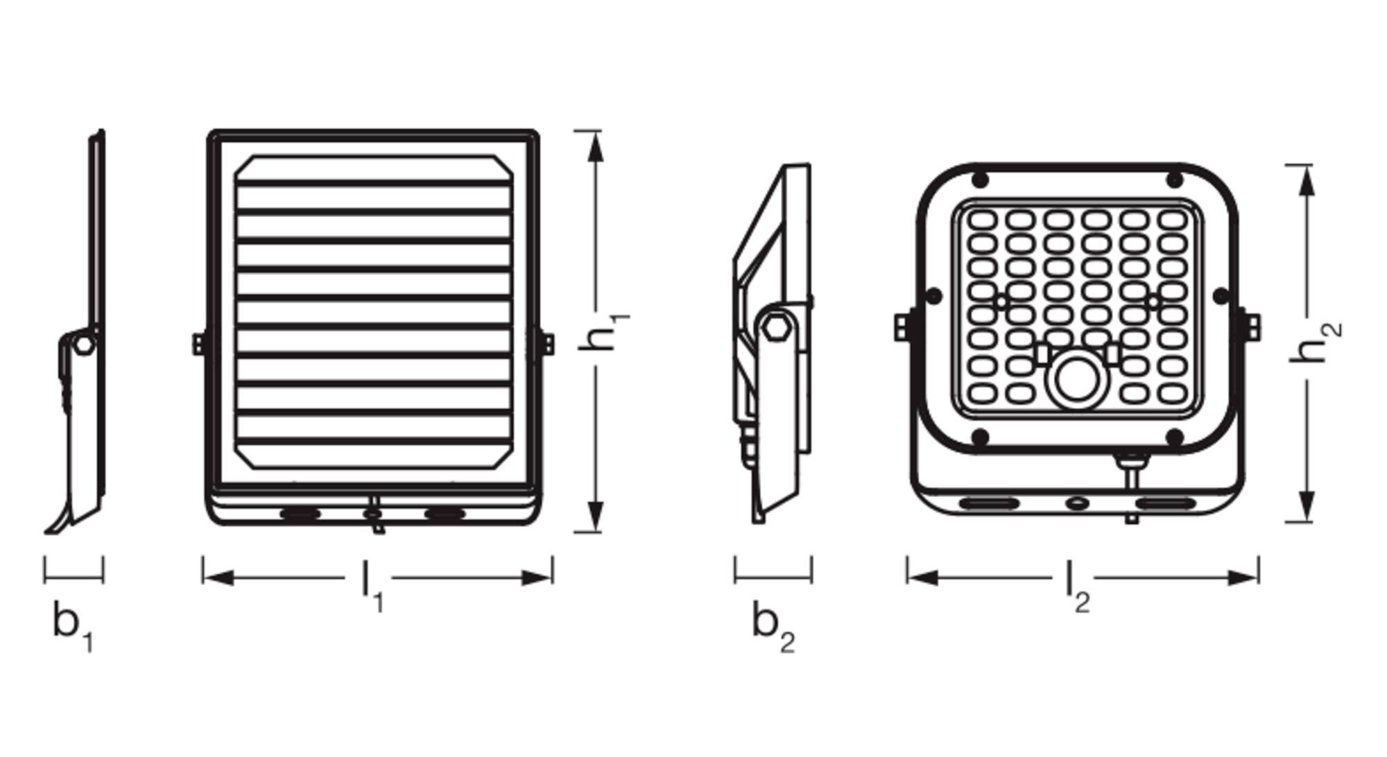 OSRAM HOMELIGHTING 4099854429415 Endura Flood Split Solar Sensor 10W 840 Remote control Solar-Gartenstrahler 10W