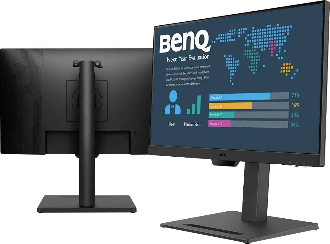 BenQ BL2490T LCD-Monitor EEK E (A - G) 60.5cm (23.8 Zoll) 1920 x 1080 Pixel 16:9 5 ms HDMI®, DisplayPort, Kopfhörer-Buchse IPS LCD