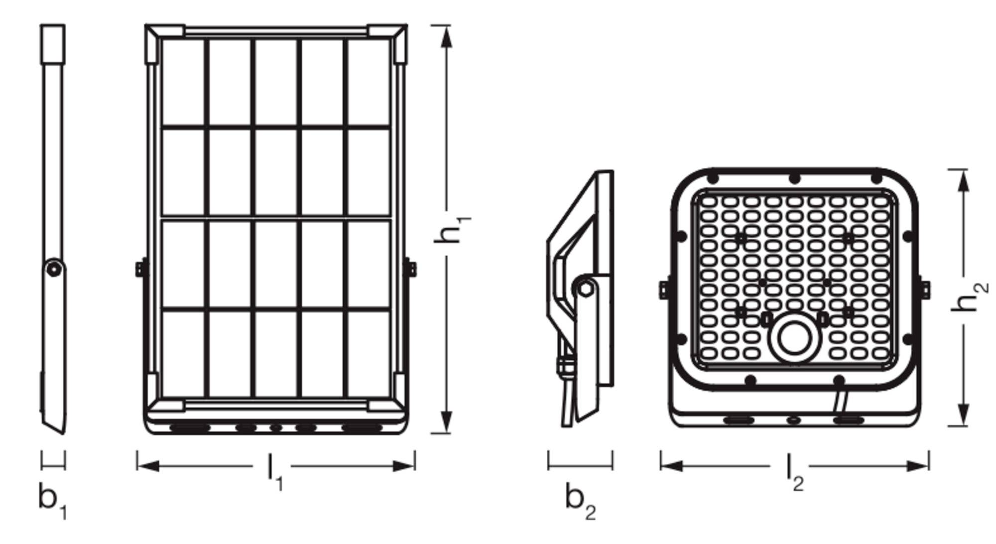 OSRAM HOMELIGHTING 4099854429439 Endura Flood Split Solar Sensor 30W 840 Remote control Solar-Gartenstrahler