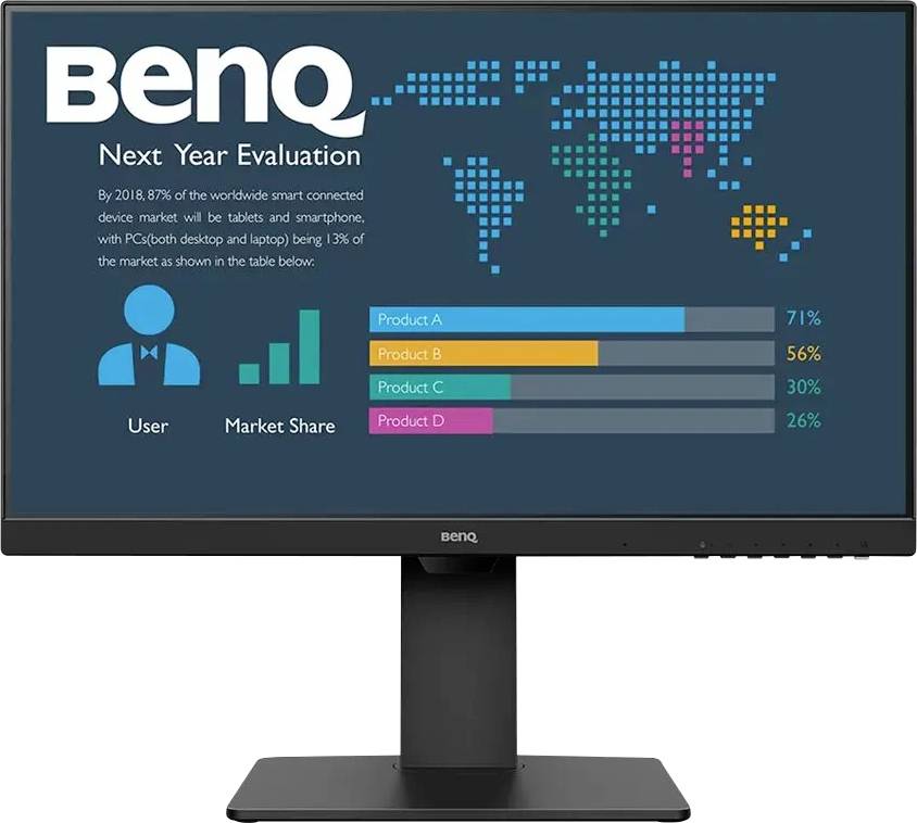 BenQ BL2786TC LCD-Monitor EEK E (A - G) 68.6cm (27 Zoll) 1920 x 1080 Pixel 16:9 5 ms HDMI®, DisplayPort, USB-C®, USB-A (USB 3.2