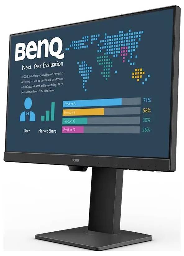 BenQ BL2486TC LCD-Monitor EEK E (A - G) 60.5cm (23.8 Zoll) 1920 x 1080 Pixel 16:9 5 ms HDMI®, DisplayPort, USB-C®, USB-A (USB 3.2