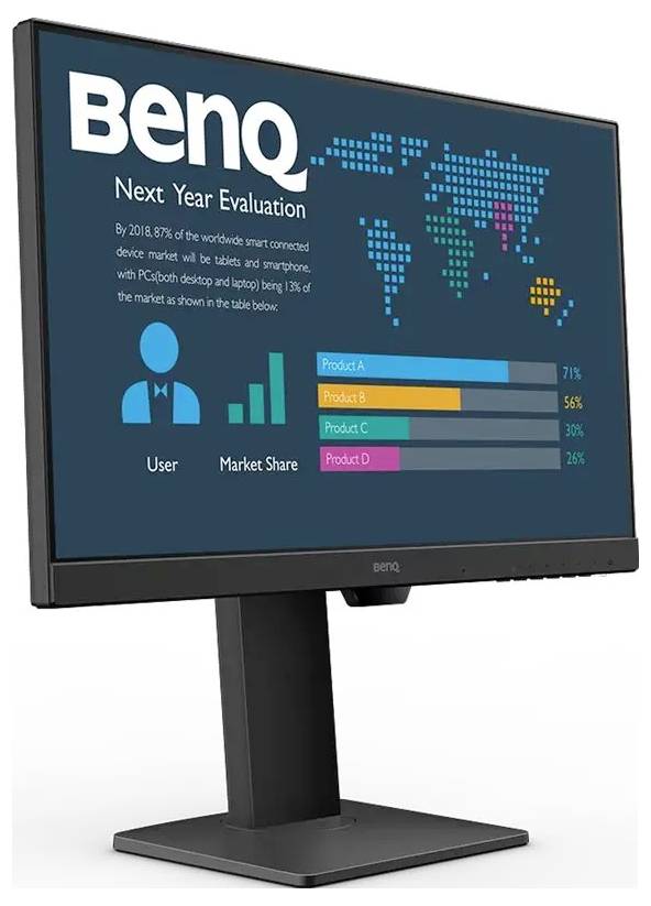 BenQ BL2486TC LCD-Monitor EEK E (A - G) 60.5cm (23.8 Zoll) 1920 x 1080 Pixel 16:9 5 ms HDMI®, DisplayPort, USB-C®, USB-A (USB 3.2