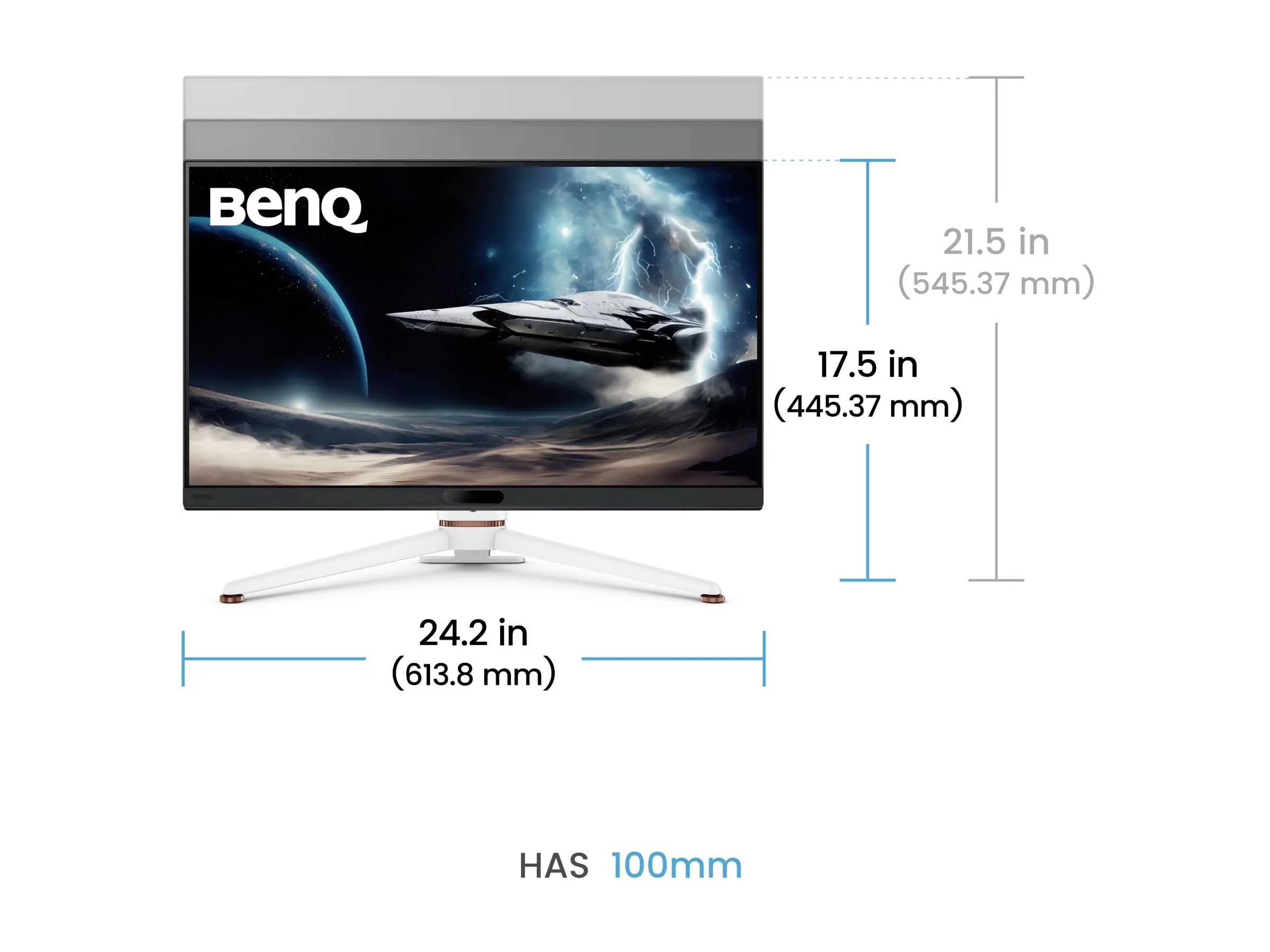 BenQ MOBIUZ EX271Q Gaming Monitor EEK F (A - G) 68.6cm (27 Zoll) 2560 x 1440 Pixel 16:9 1 ms HDMI®, DisplayPort, USB-C®, USB-A