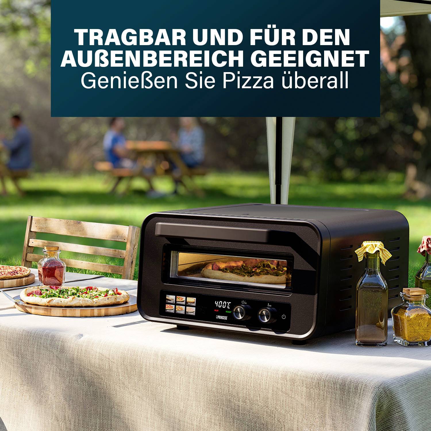 Princess Pro Max Pizzaofen mit Pizzastein