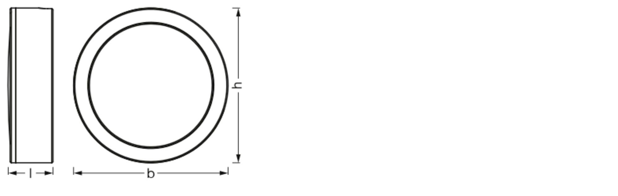 LEDVANCE Undercabinet Spot Puck 65mm 3 x 3W 830 Black LED-Unterbauleuchte 3.00W Warmweiß Schwarz