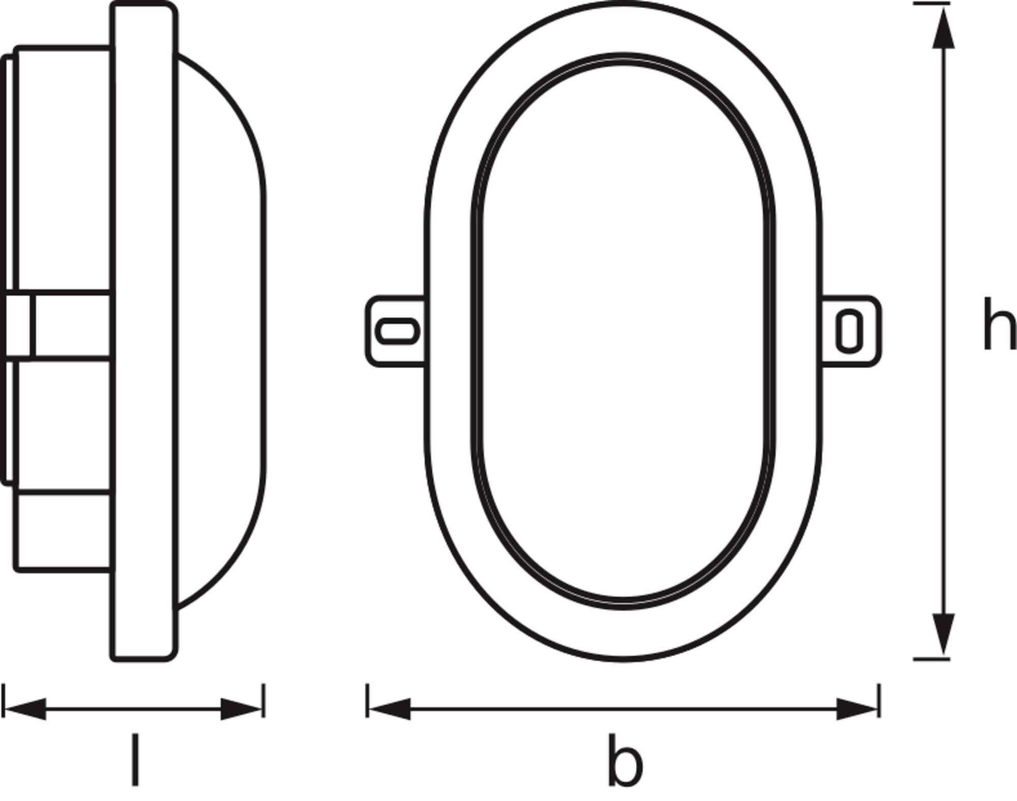 OSRAM HOMELIGHTING LED Bulkhead 6W 4000K White LED-Wandleuchte