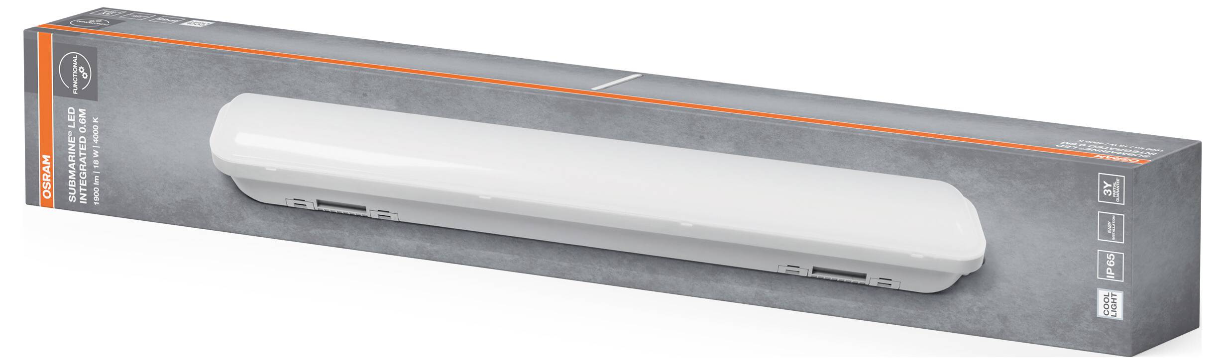 OSRAM HOMELIGHTING Submarine Integrated 0.6M 18W 4000K LED-Feuchtraumleuchte