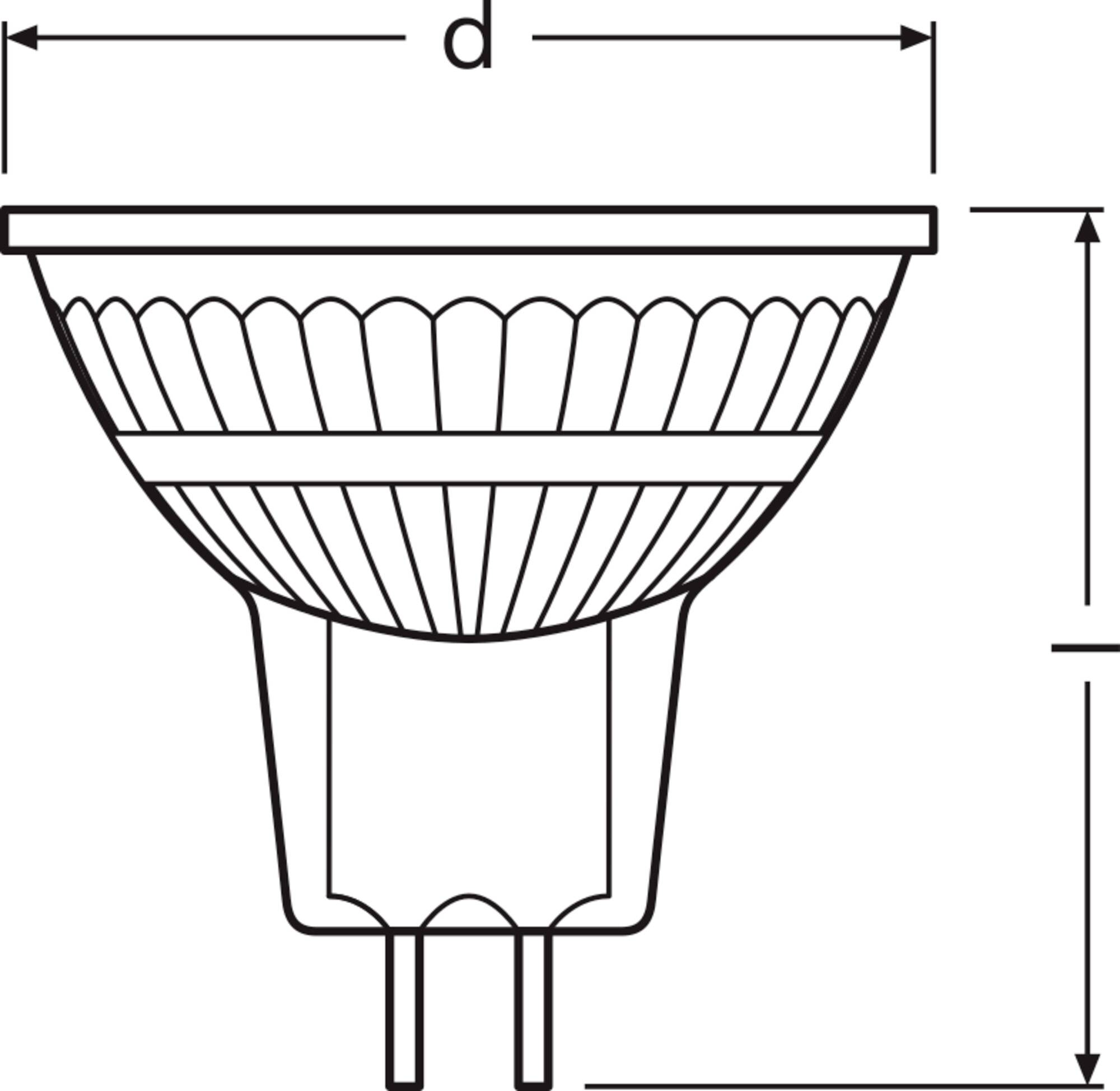 OSRAM HOMELIGHTING 4099854456879 LED-Reflektorlampe EEK E (A - G) GU5.3 3.4W Kaltweiß (Ø x H) 50.00mm x 50.00mm 1St.