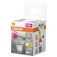 OSRAM HOMELIGHTING 4099854457036 LED-Reflektorlampe EEK E (A - G) GU10 2.4W Warmweiß (Ø x H) 50.00mm x 50.00mm 1St. OSRAM HOMELIGHTING 4099854457036 LED-Reflektorlampe EEK E (A - G) GU10 2.4W Warmweiß (Ø x H) 50.00mm x 50.00mm 1St.