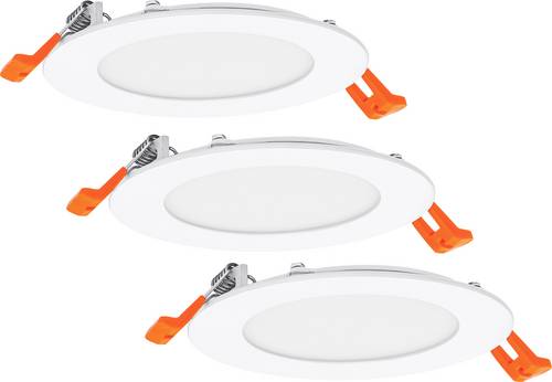 OSRAM HOMELIGHTING Downlight Slim Set 3 x 120mm 3000K 4099854445903 LED-Außenwandleuchte 8.00 W Wei