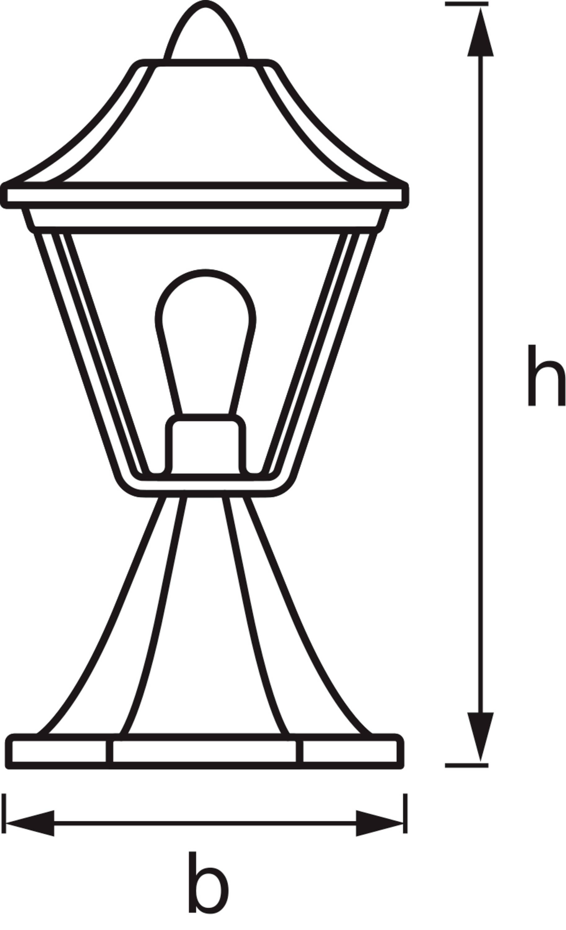 OSRAM HOMELIGHTING ENDURA Classic Tradition 33cm E27 Gold 4099854452314 LED-Außenwandleuchte