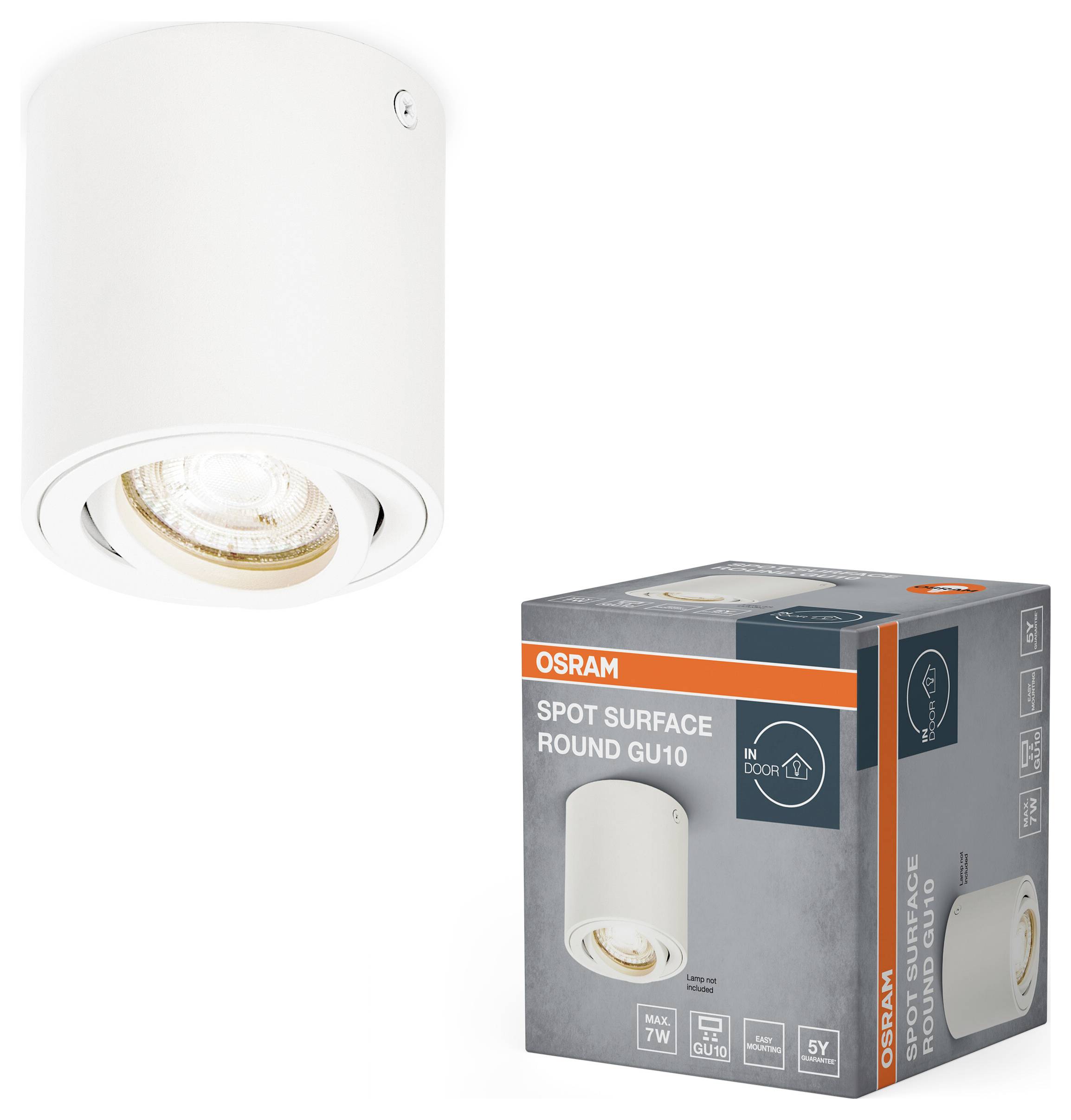OSRAM HOMELIGHTING Spot Surface Round GU10 White 4099854446009 LED-Außenwandleuchte GU10 Weiß