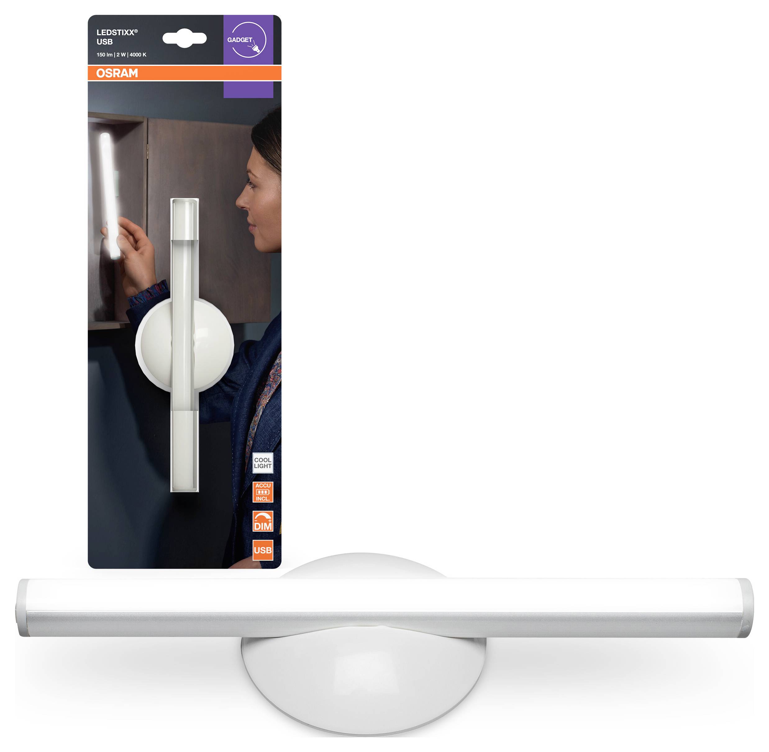 OSRAM HOMELIGHTING LEDstixx USB Silver 4099854497599 Außenstrahler