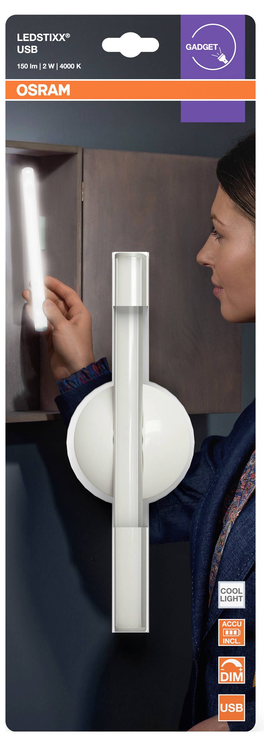 OSRAM HOMELIGHTING LEDstixx USB Silver 4099854497599 Außenstrahler