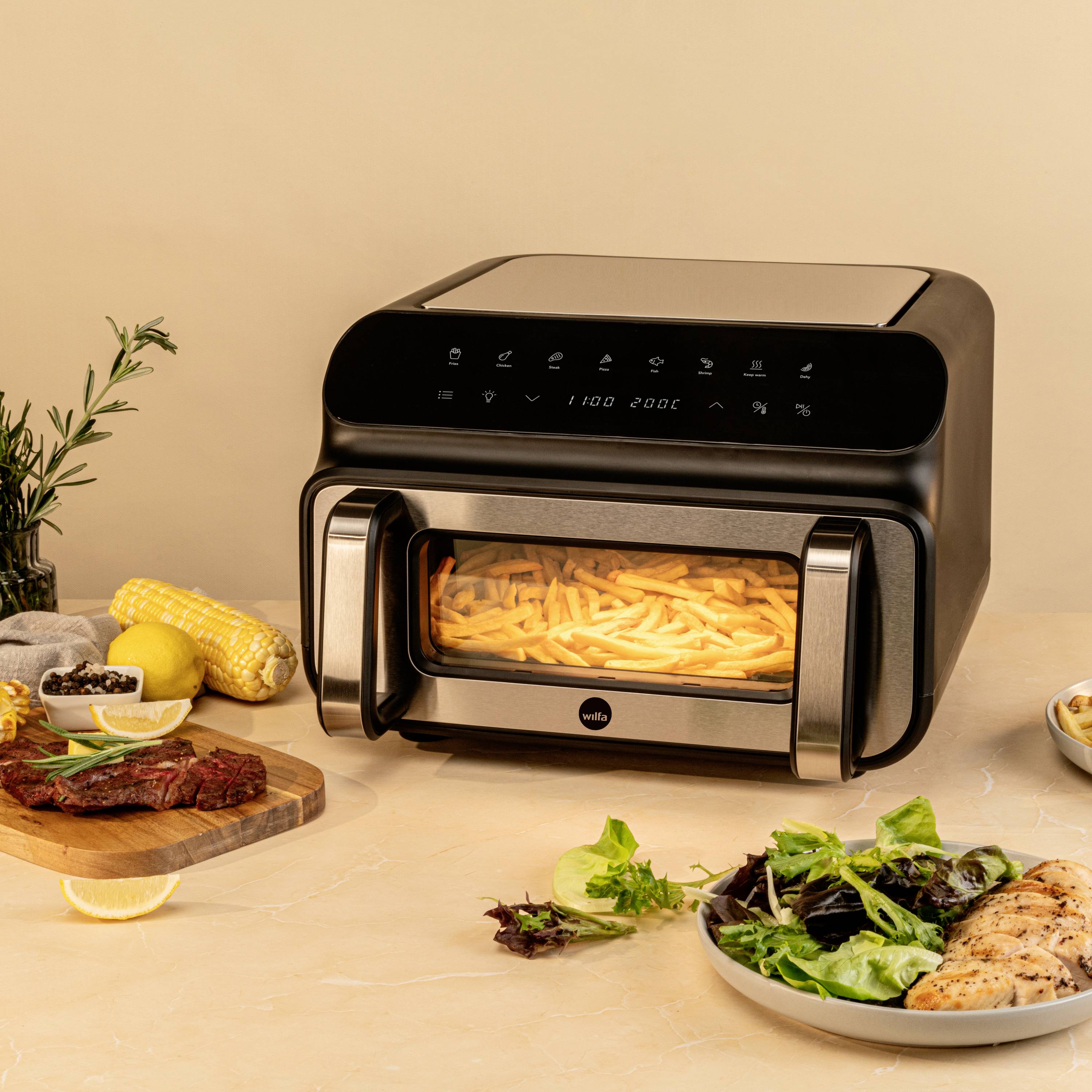 Wilfa Dualfry Grill AFG-10 Heißluft-Fritteuse 10l 1600W