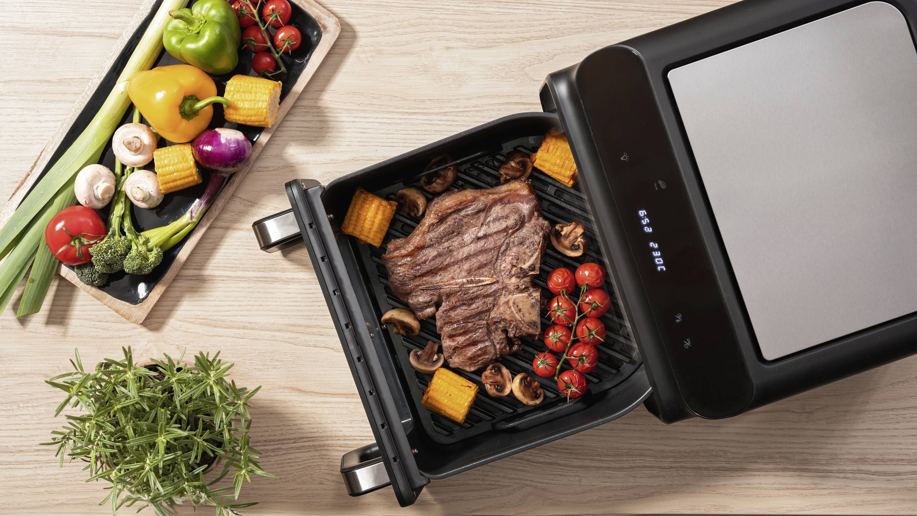 Wilfa Dualfry Grill AFG-10 Heißluft-Fritteuse 10l 1600W