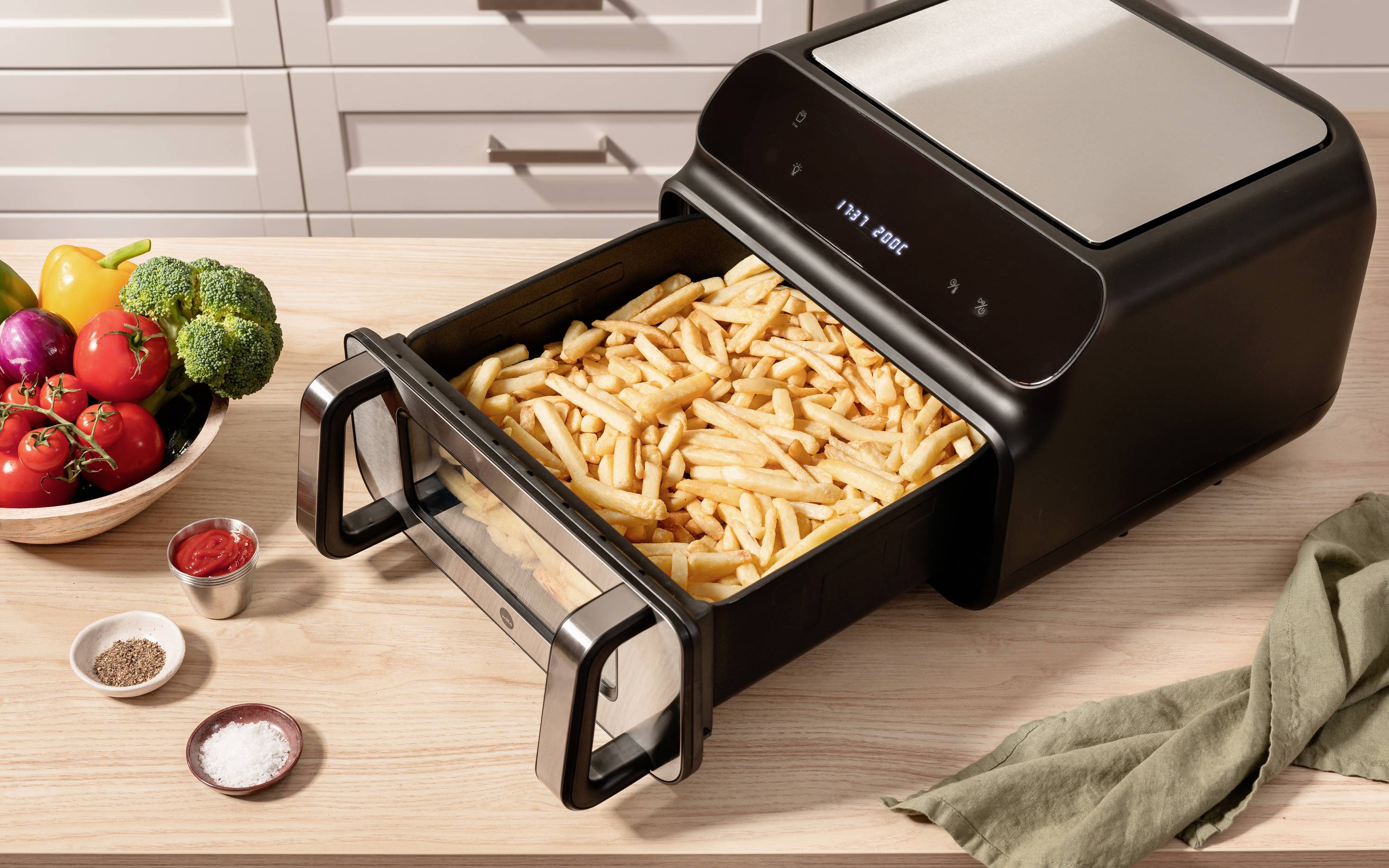 Wilfa Dualfry Grill AFG-10 Heißluft-Fritteuse 10l 1600W