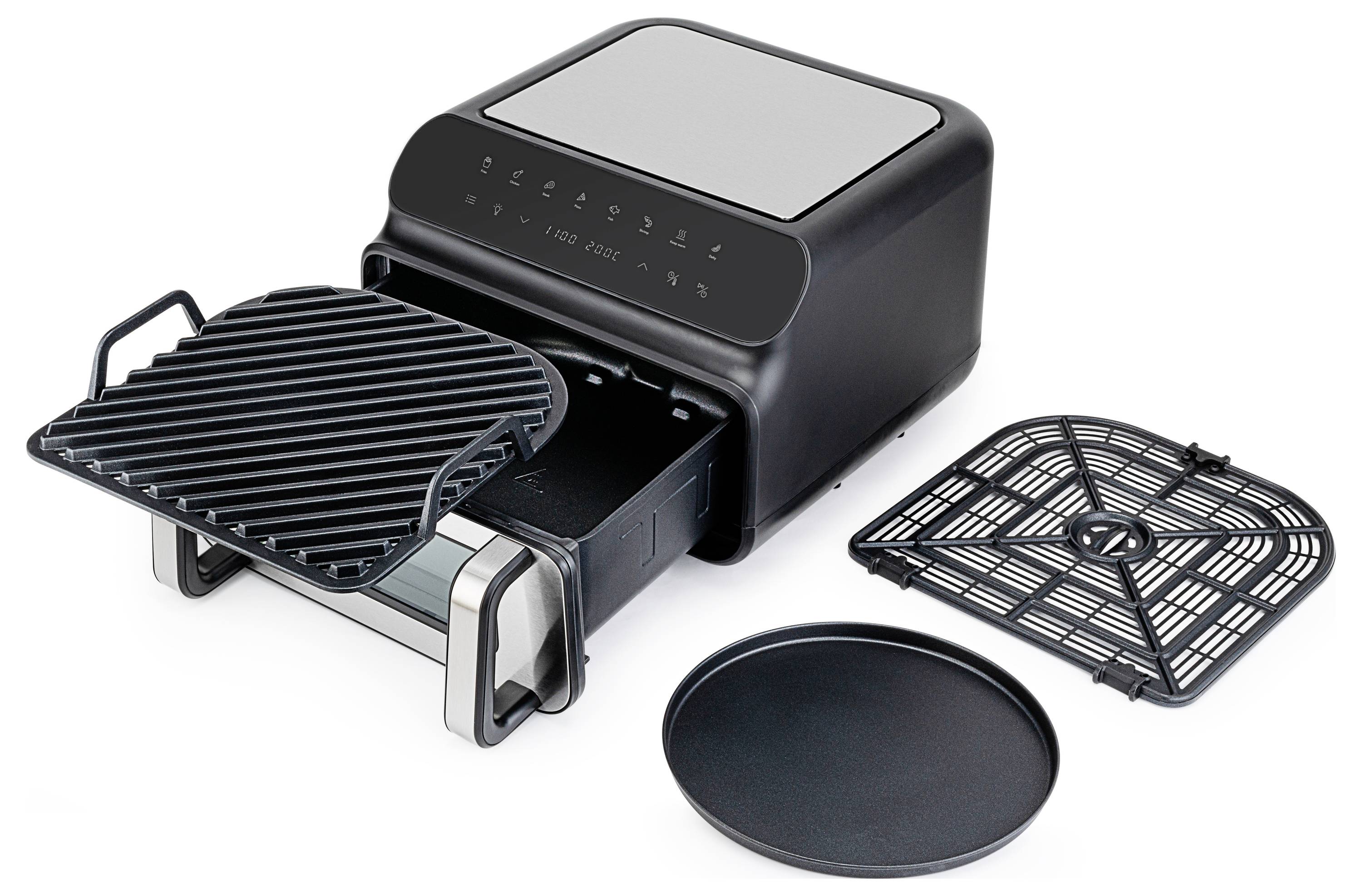 Wilfa Dualfry Grill AFG-10 Heißluft-Fritteuse 10l 1600W