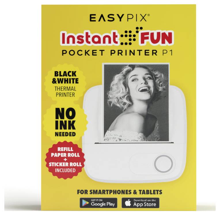 Easypix EASYPIX® InstantFUN Pocket Printer P1 Sofortbild-Drucker