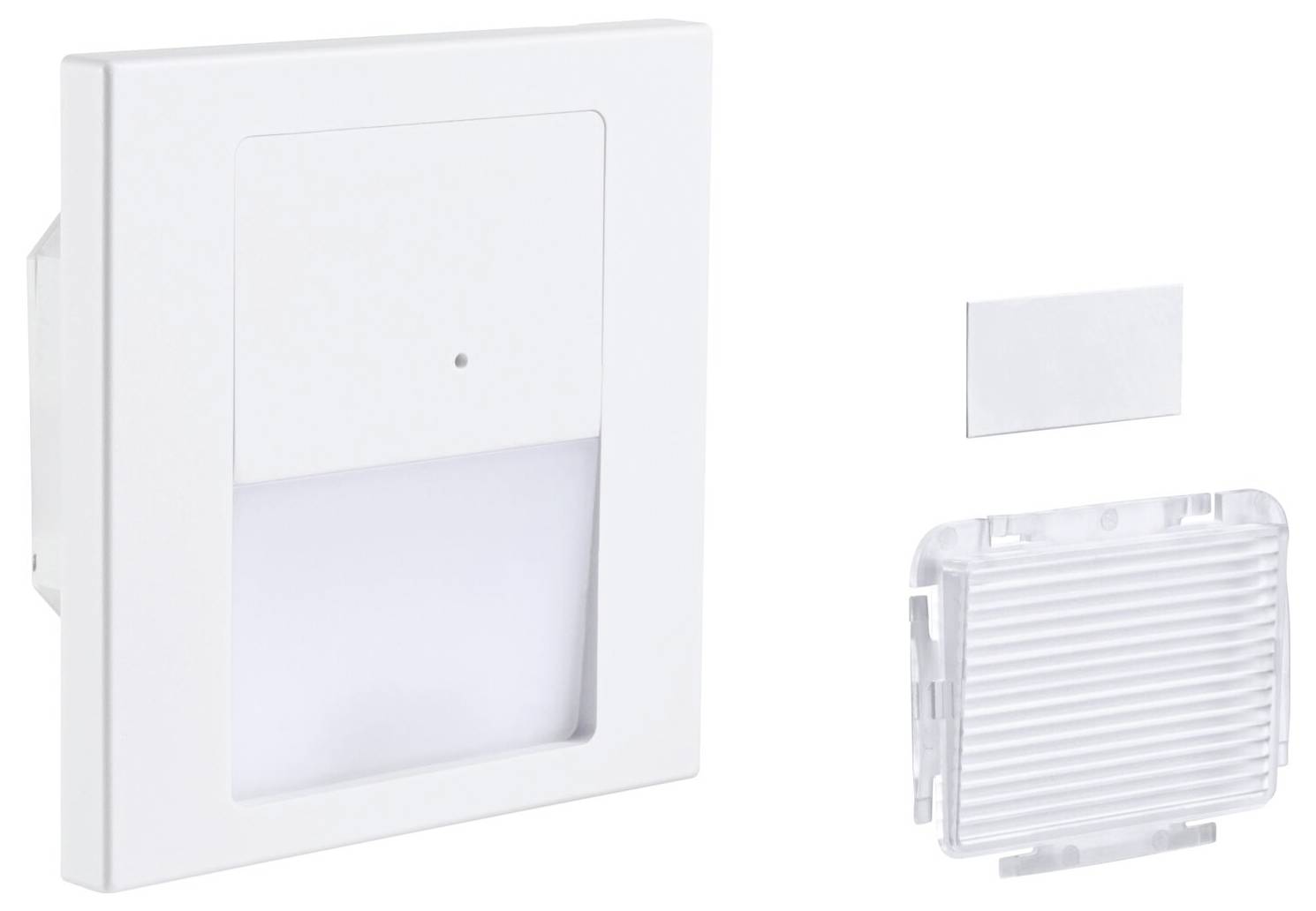 Paulmann 80002 LED Wandeinbauleuchte Tsaro eckig 80x36mm Wandeinbauleuchte LED 1W Weiß (matt)