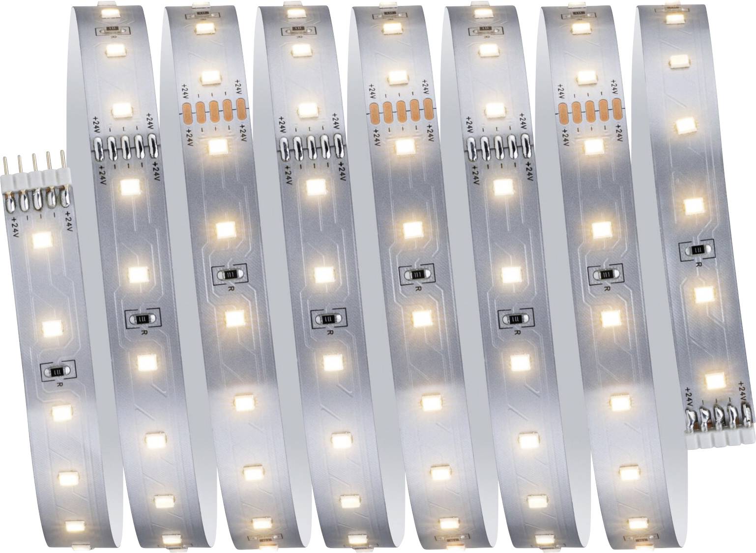 Paulmann LED Strip Erweiterung 2,5m Warmweiß 71233 LED-Streifen mit Stecker 24 V/DC 2.5mm Warmweiß 1St.