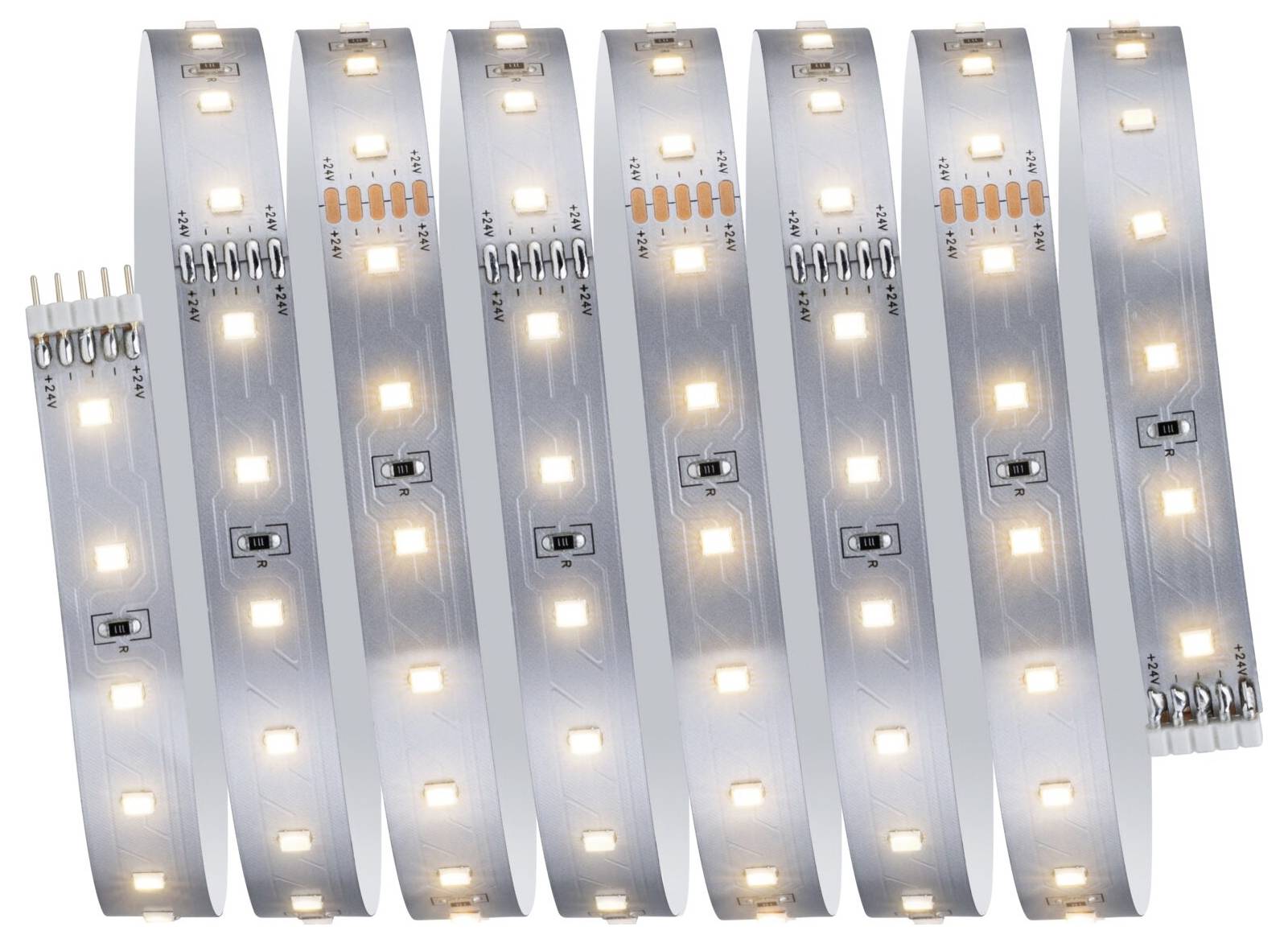 Paulmann LED Strip Erweiterung 2,5m Warmweiß 71233 LED-Streifen mit Stecker 24 V/DC 2.5mm Warmweiß 1St.