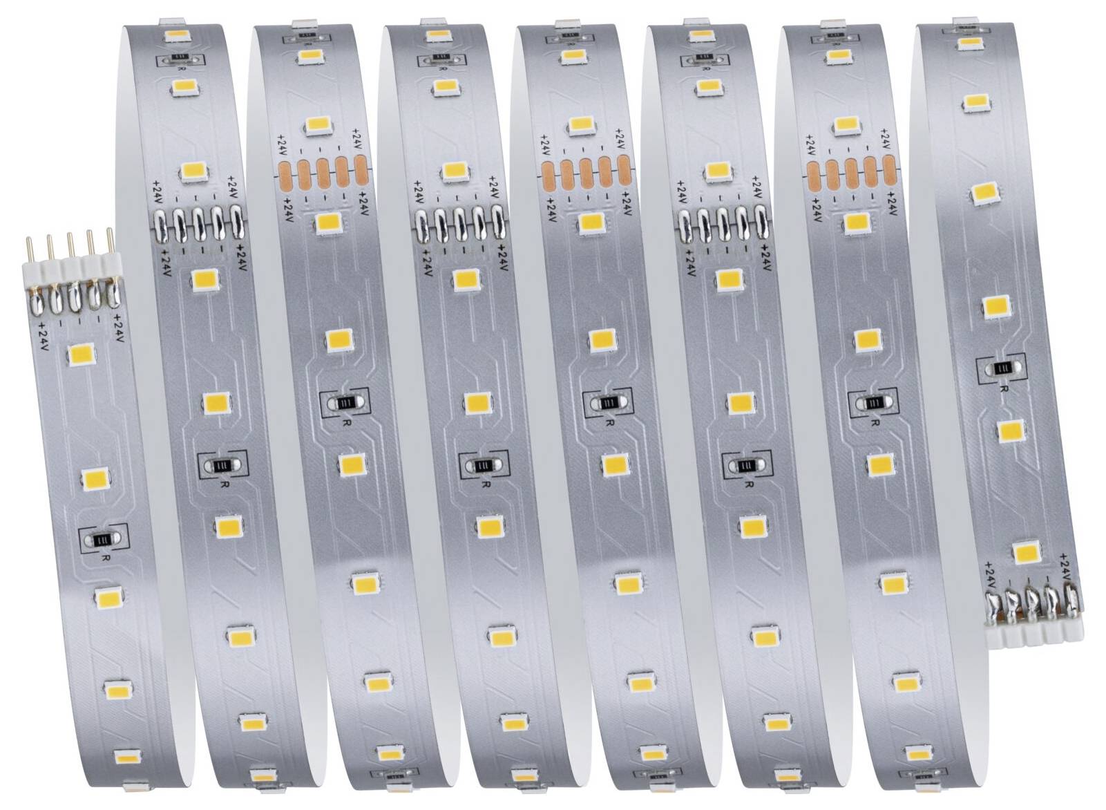Paulmann LED Strip Erweiterung 2,5m Warmweiß 71233 LED-Streifen mit Stecker 24 V/DC 2.5mm Warmweiß 1St.
