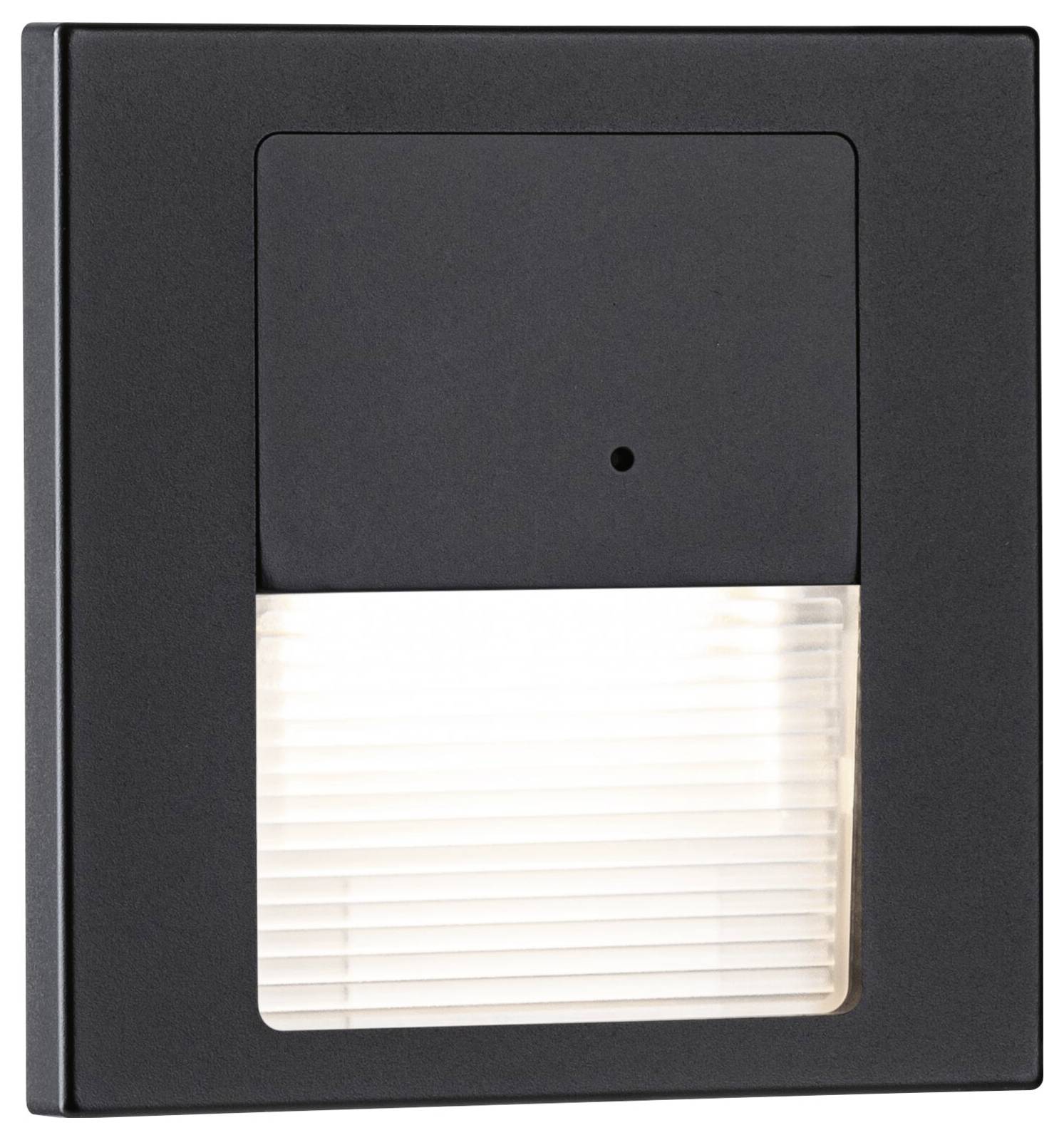 Paulmann 80004 Tsaro eckig 80x36mm 1W 80lm 230V 2700K Wandeinbauleuchte LED 1W Schwarz (matt)