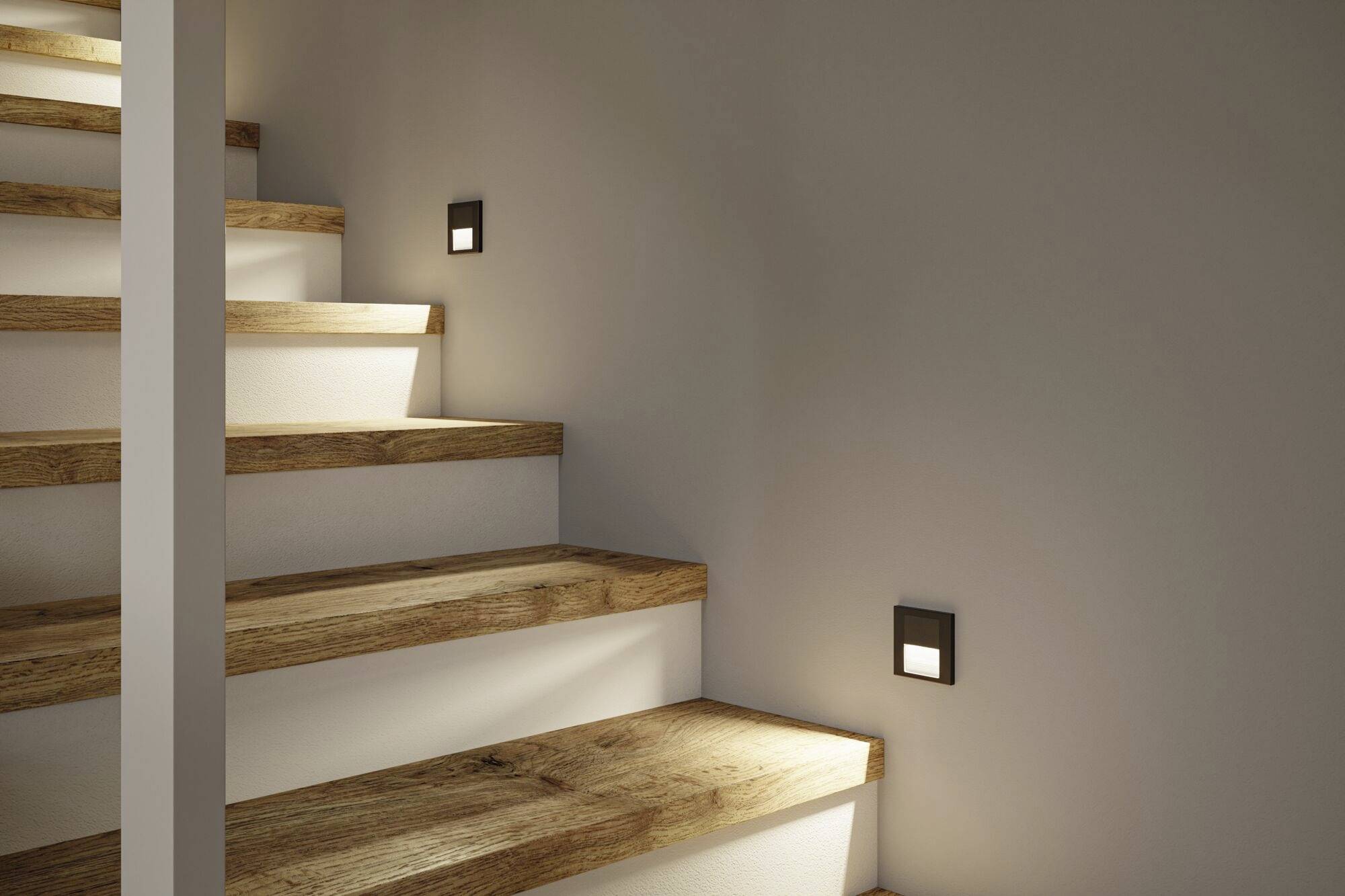 Paulmann 80001 Tsaro eckig 80x36mm Wandeinbauleuchte LED 1 W Schwarz (matt)