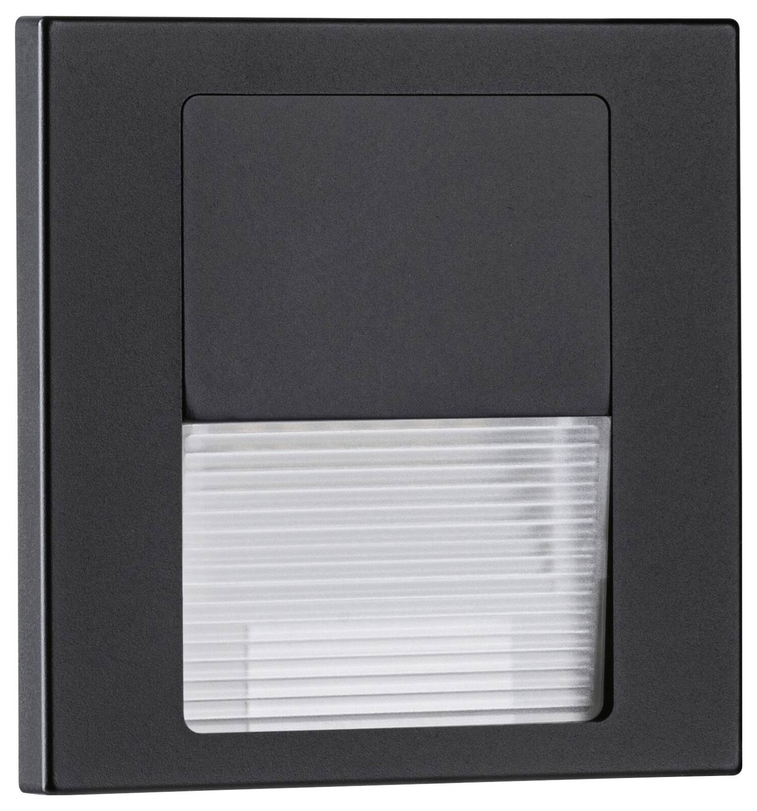 Paulmann 80001 Tsaro eckig 80x36mm Wandeinbauleuchte LED 1 W Schwarz (matt)