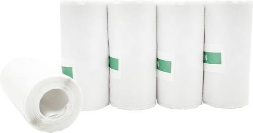 Easypix Sticker Thermopapierrollen Weiß für InstantFUN - 5 Stück Thermo-Bonrolle 55601 Bre