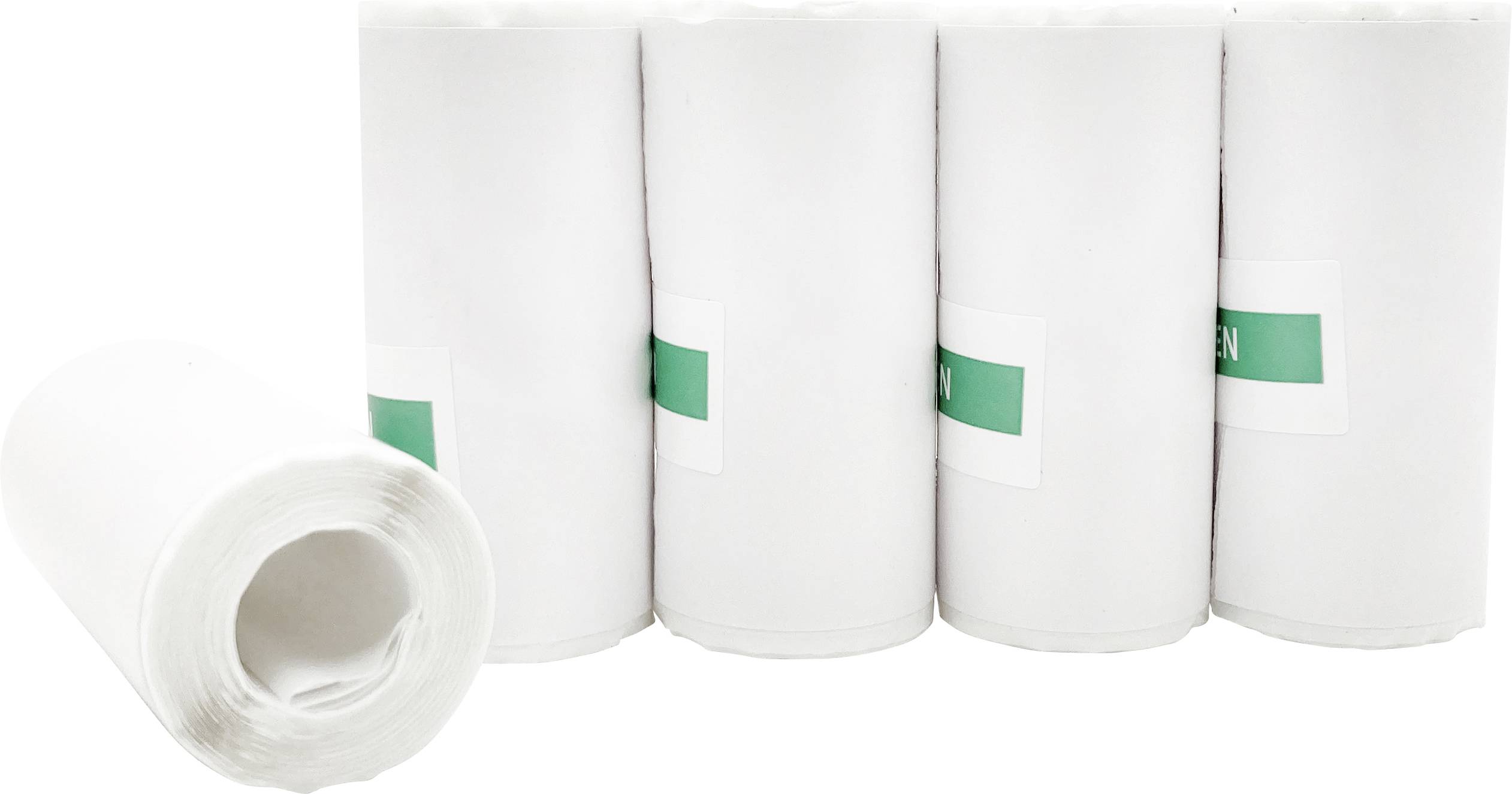 Easypix Sticker Thermopapierrollen Weiß für InstantFUN - 5 Stück Thermo-Bonrolle 55601 Bre