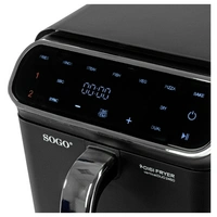 SOGO Human Technology Baskets Heißluft-Fritteuse 5.5l 1800W Schwarz, Edelstahl SOGO Human Technology Baskets Heißluft-Fritteuse 5.5l 1800W Schwarz, Edelstahl