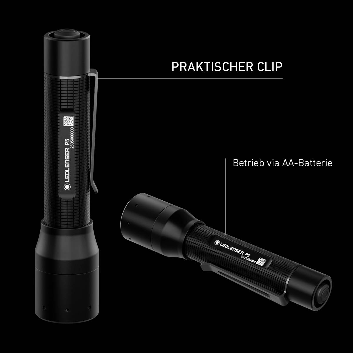 Ledlenser P5 Taschenlampe batteriebetrieben 200 lm 8 h