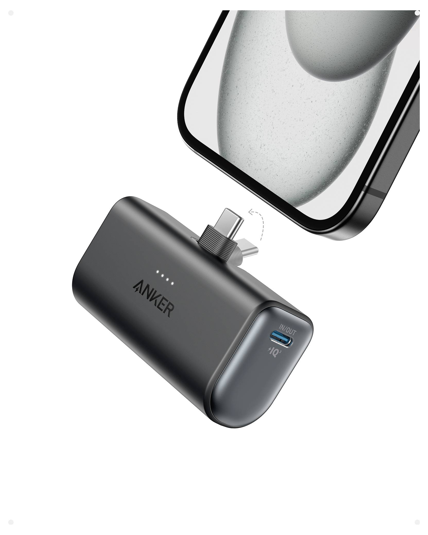 Anker A1653H11 Powerbank 5000 mAh PoweriQ USB-C® Schwarz