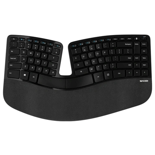 Incase Sculpt Eronomic Tastatur Layout Quertz Kabellos, Funk Tastatur Deutsch, QWERTZ Schwarz Ergonomisch, Handballenauflage Incase Sculpt Eronomic Tastatur Layout Quertz Kabellos, Funk Tastatur Deutsch, QWERTZ Schwarz Ergonomisch, Handballenauflage