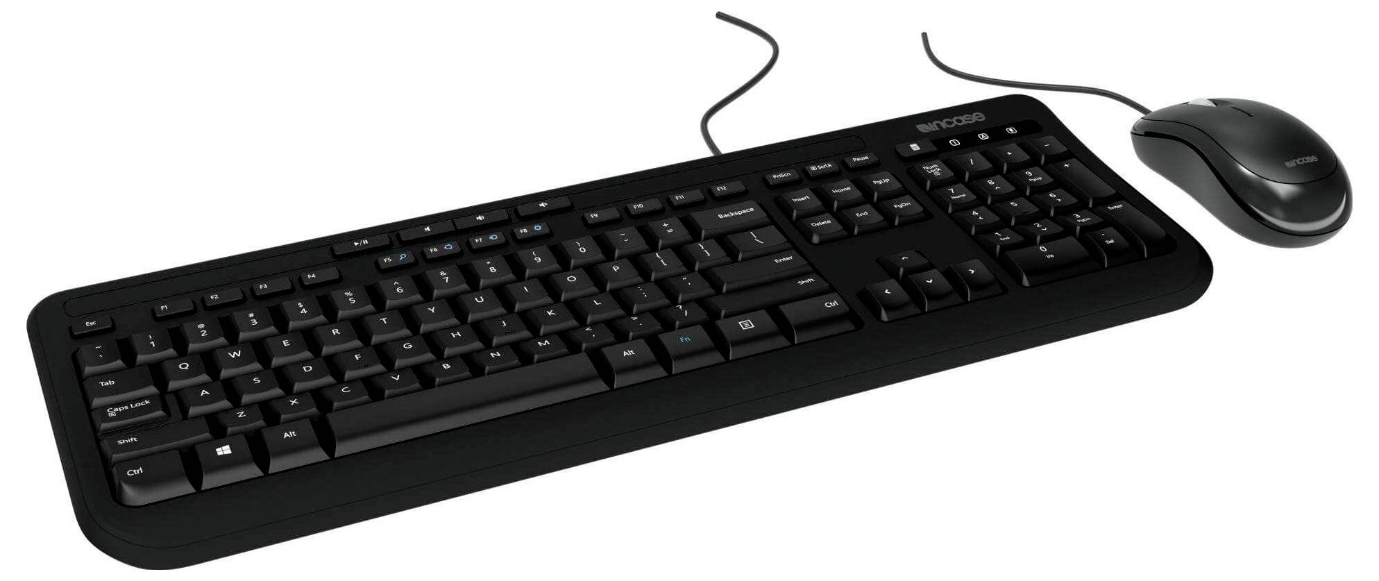 Incase Wired Desktop 600 (Tastatur & Maus) Kabelgebunden Tastatur, Maus-Set Deutsch, QWERTZ Schwarz