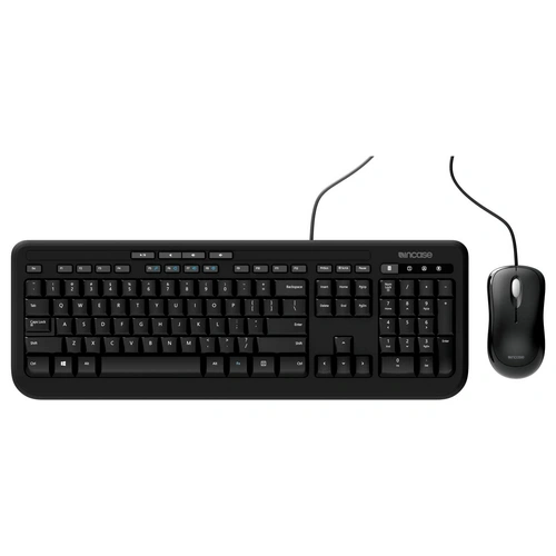 Incase Wired Desktop 600 (Tastatur & Maus) Kabelgebunden Tastatur, Maus-Set Deutsch, QWERTZ Schwarz Incase Wired Desktop 600 (Tastatur & Maus) Kabelgebunden Tastatur, Maus-Set Deutsch, QWERTZ Schwarz