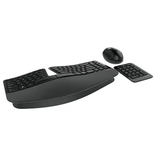 Incase Sculpt Eronomic Desktop Funk Tastatur, Maus-Set Ergonomisch, Geteilte Tastatur, Handballenauflage, mit numerischer Incase Sculpt Eronomic Desktop Funk Tastatur, Maus-Set Ergonomisch, Geteilte Tastatur, Handballenauflage, mit numerischer