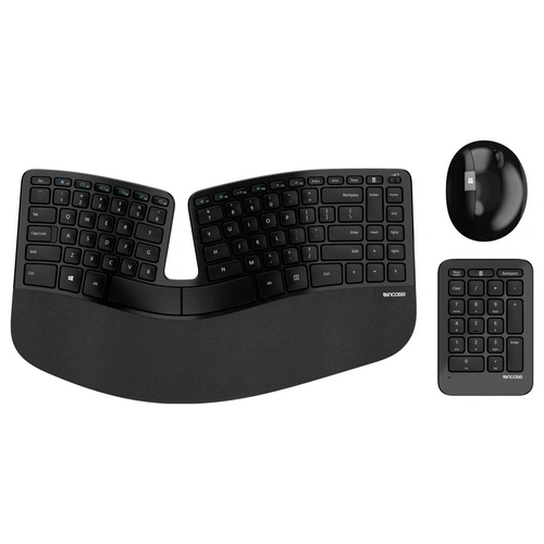 Incase Sculpt Eronomic Desktop Funk Tastatur, Maus-Set Ergonomisch, Geteilte Tastatur, Handballenauflage, mit numerischer Incase Sculpt Eronomic Desktop Funk Tastatur, Maus-Set Ergonomisch, Geteilte Tastatur, Handballenauflage, mit numerischer