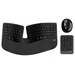 Incase Sculpt Eronomic Desktop Funk Tastatur, Maus-Set Ergonomisch, Geteilte Tastatur, Handballenauflage, mit numerischer Incase Sculpt Eronomic Desktop Funk Tastatur, Maus-Set Ergonomisch, Geteilte Tastatur, Handballenauflage, mit numerischer