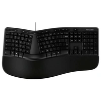 Incase Kabelgebunden Tastatur Separater Nummernblock Schwarz Ergonomisch, Geteilte Tastatur, Handballenauflage, Hotkey Funktion Incase Kabelgebunden Tastatur Separater Nummernblock Schwarz Ergonomisch, Geteilte Tastatur, Handballenauflage, Hotkey Funktion